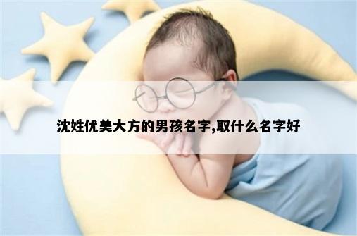 沈姓优美大方的男孩名字,取什么名字好